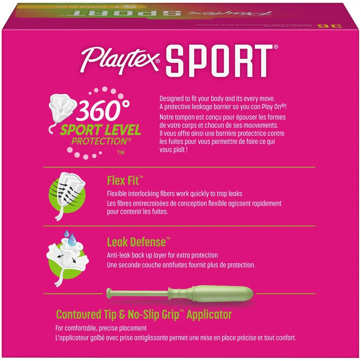Playtex Sport Tampons, Unscented, Super Plus product detail