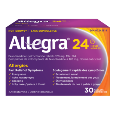 Allegra Allergies 24 hour 30 tablets non-drowsy