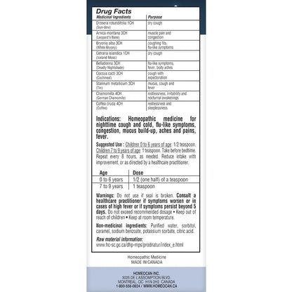 Homeocan Kids 0-9 Night Syrup product detail