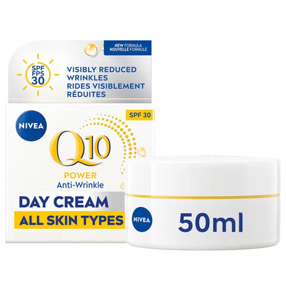 Nivea Q10 Power Anti-Wrinkle Firming Day Face Cream Spf 30, All Skin Types, 50Ml alternate view