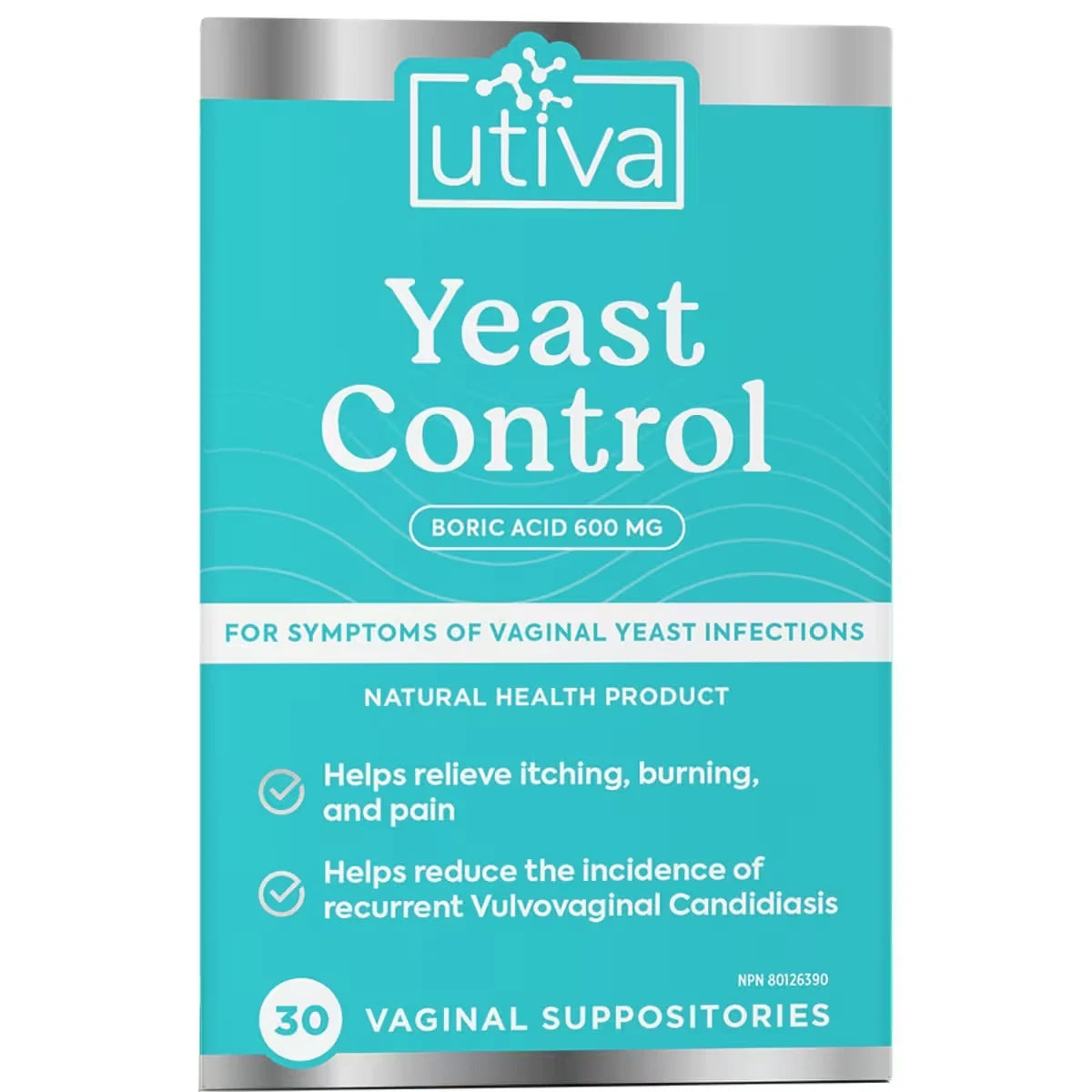 Utiva Yeast Control front package
