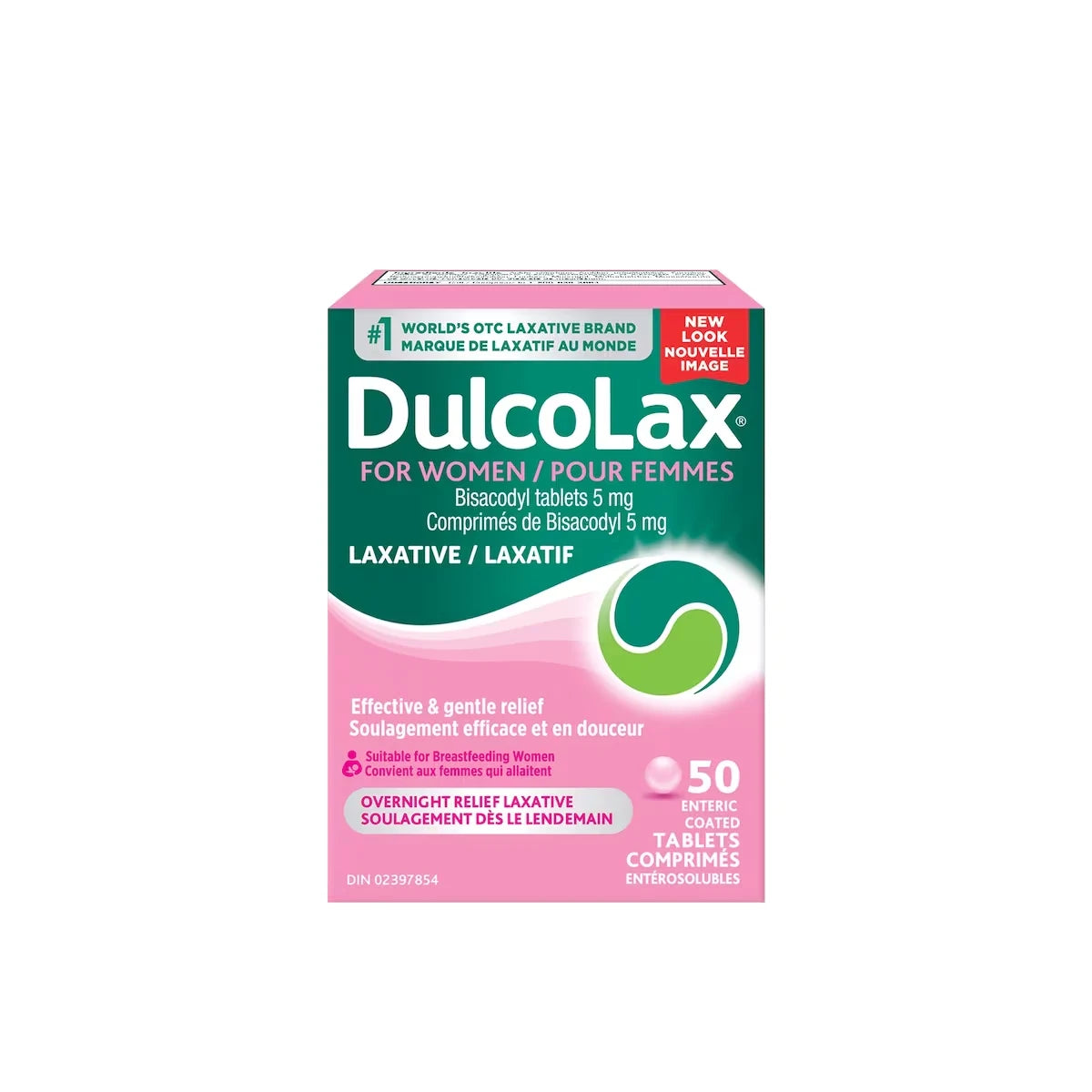 Dulcolax for women tablets 5mg 50ct front package