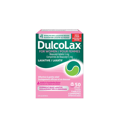 Dulcolax for women tablets 5mg 50ct front package
