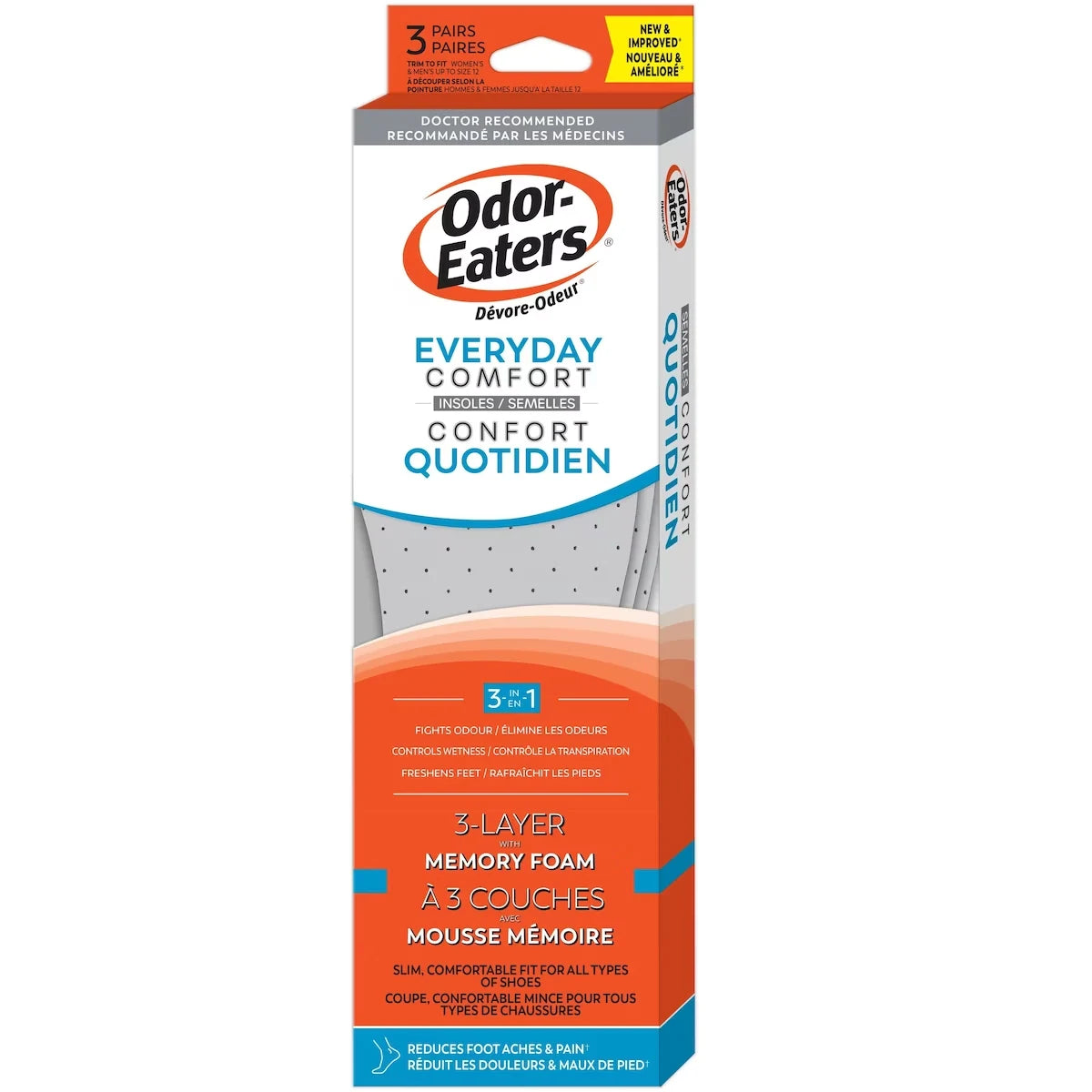 Odor-Eaters Everyday Comfort Insoles front package