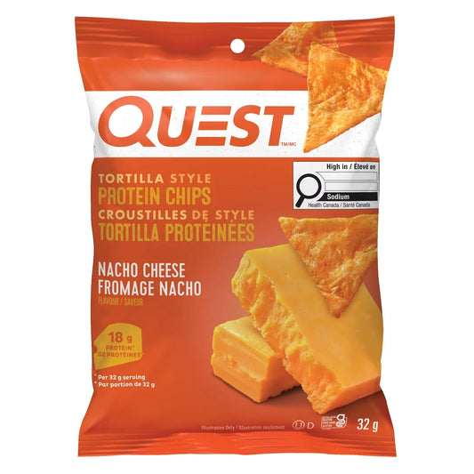 Quest Nacho Tortilla Chips front package