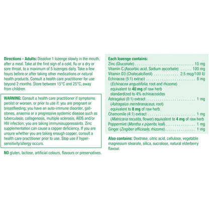 Jamieson Zinc Lozenge Elderberry product detail