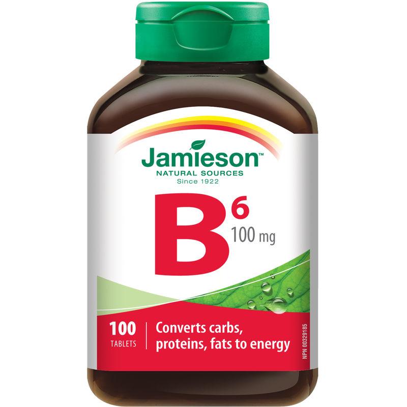 Jamieson Vitamin B6 100mg 100 tablets