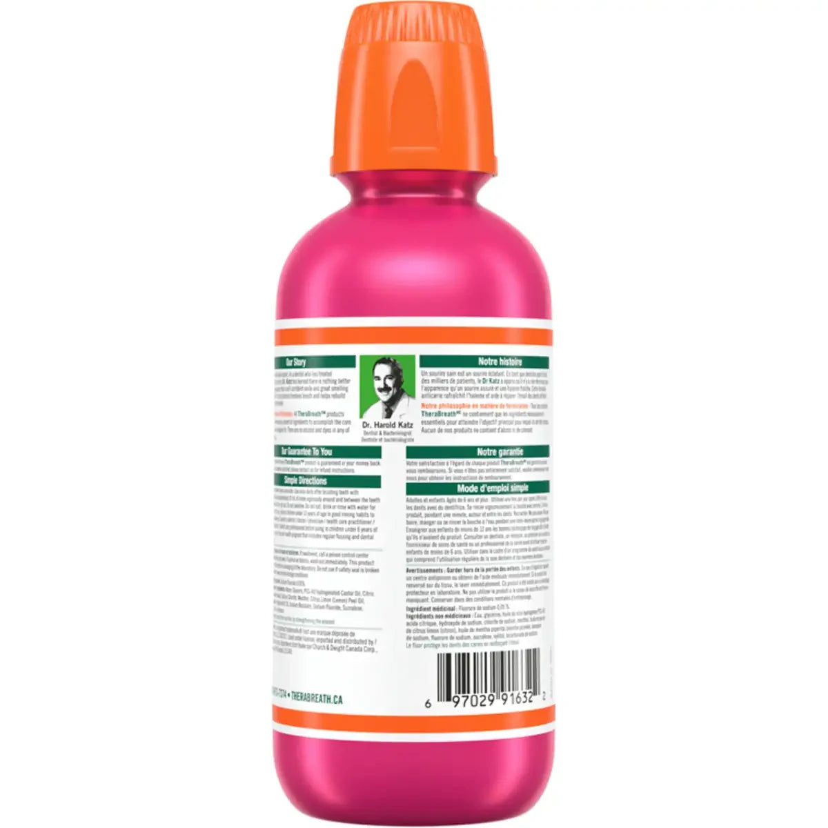TheraBreath Anticavity Sparkle Mint Oral Rinse product detail