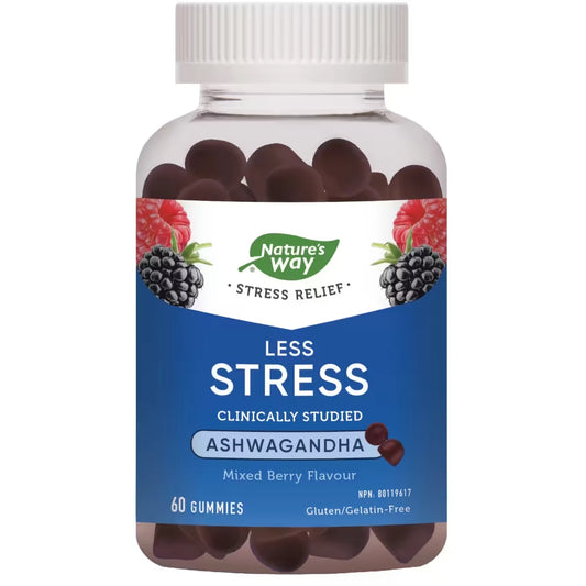 Nature's Way Less Stress Gummies front package