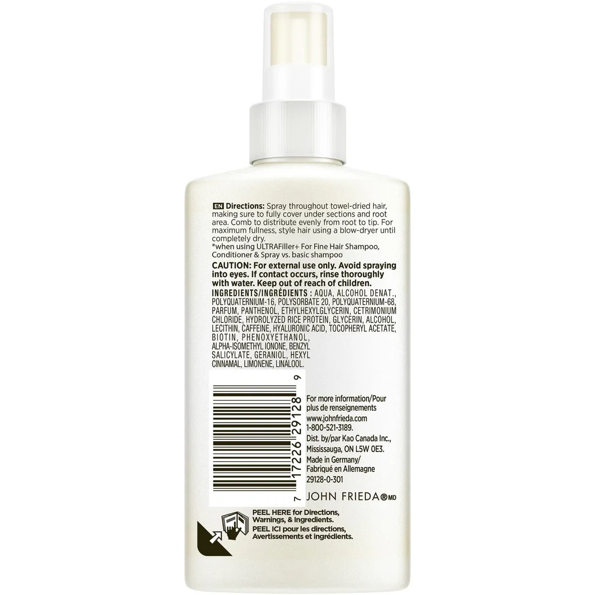 John Frieda ULTRAfiller+ Thickening Spray product detail