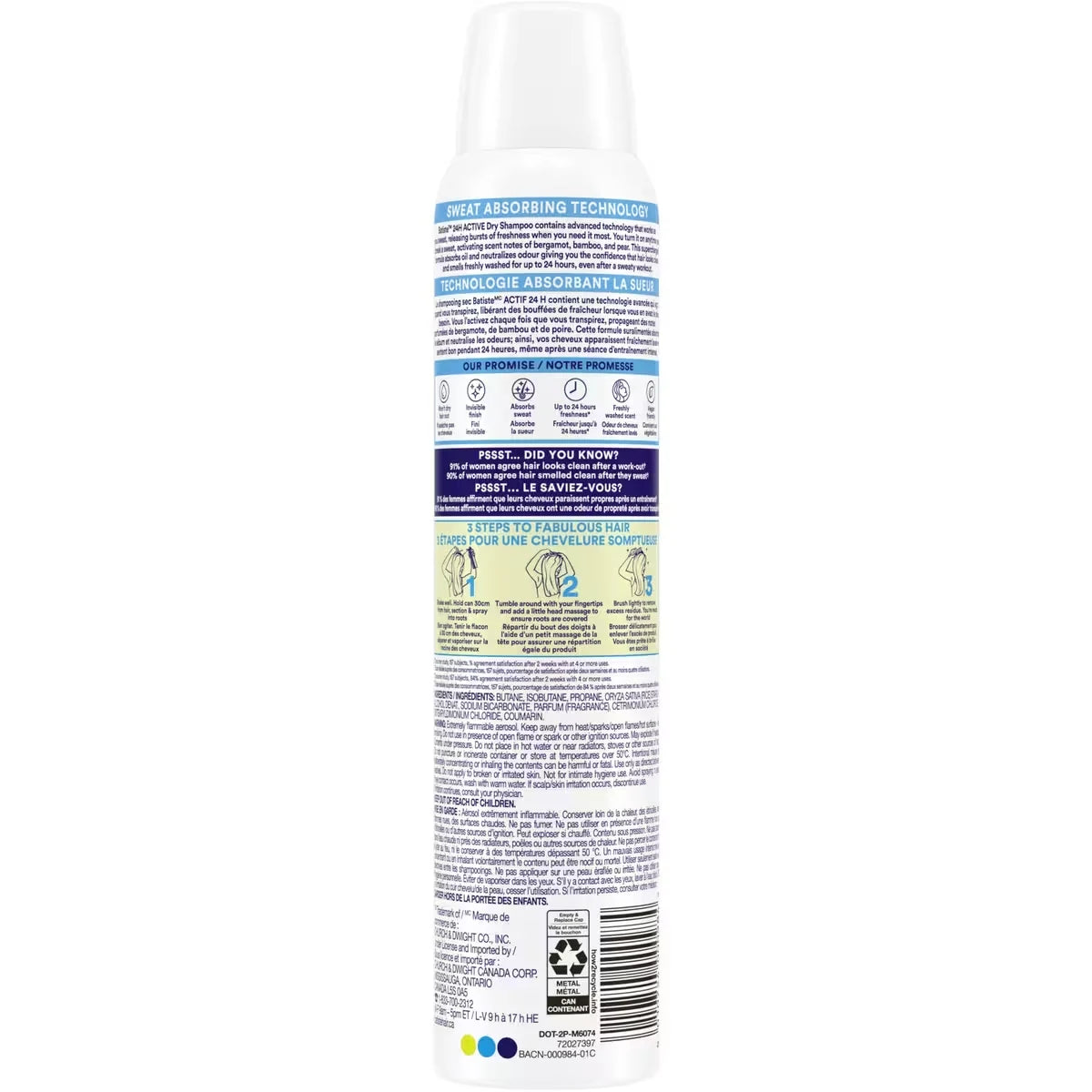 Batiste Dry Shampoo 24H Active product detail