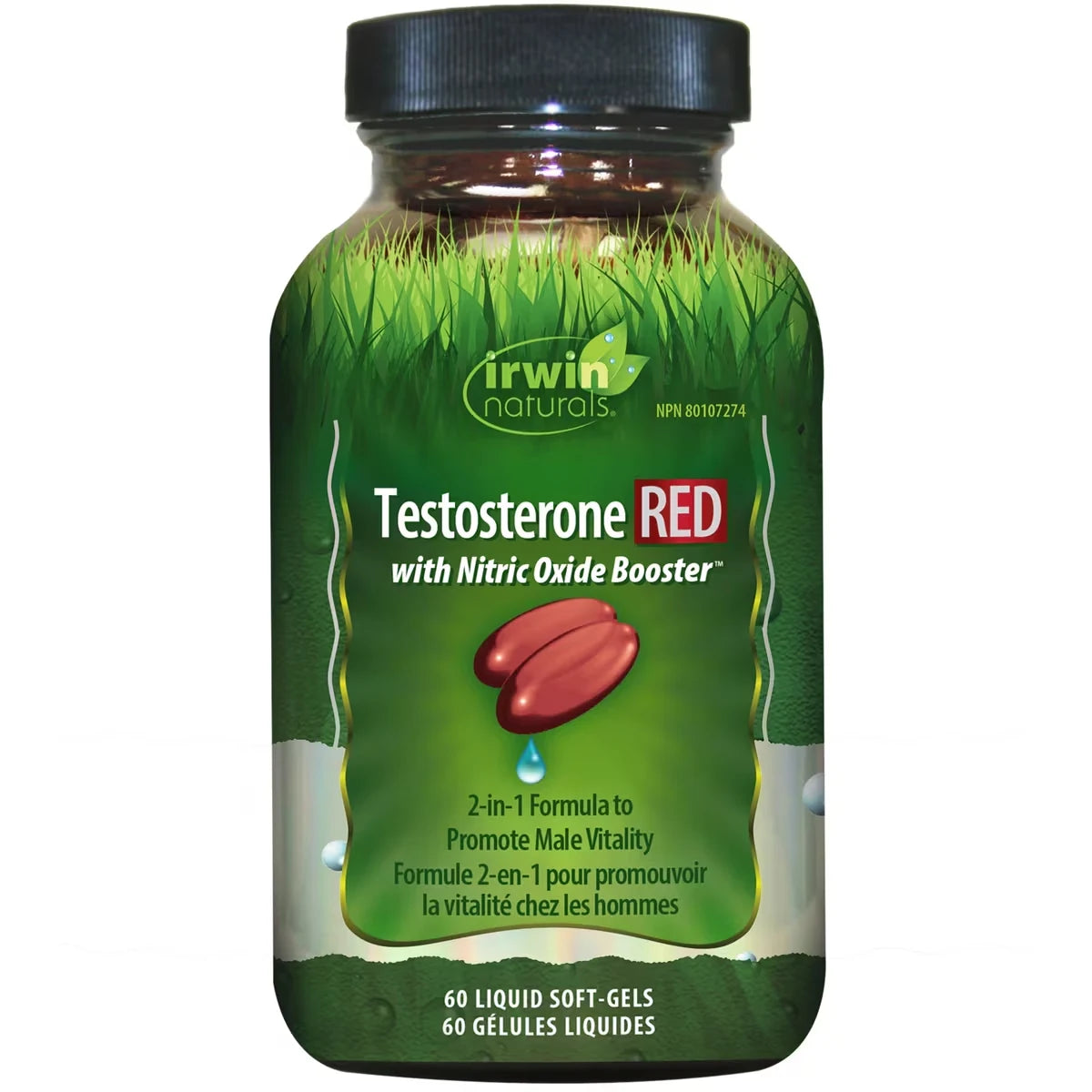 Irwin Testosterone Red with Nitric Oxide Booster front package