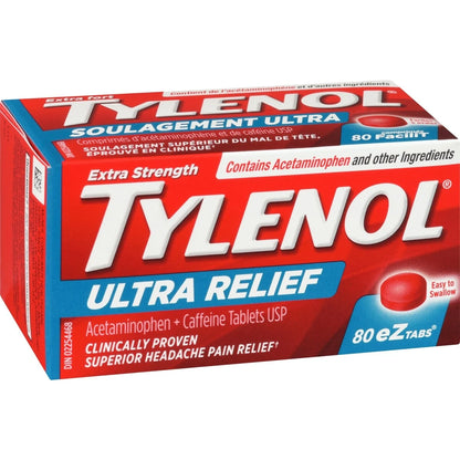 Tylenol Ultra Pain Relief Acetaminophen 200 mgEZTabs product detail