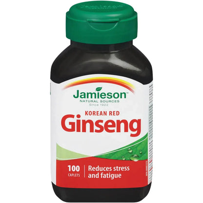 Jamieson Korean Red Ginseng Caplets front package