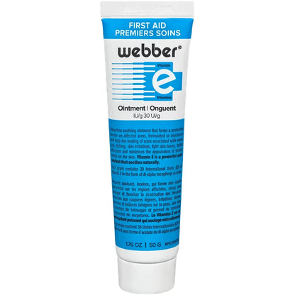 Webber First Aid Vitamin E Ointment front package