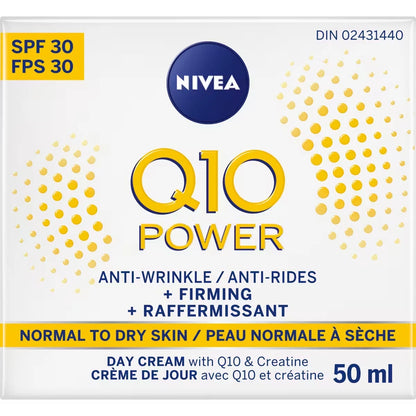 Nivea Q10 Power Anti-Wrinkle Firming Day Face Cream Spf 30, All Skin Types, 50Ml product detail