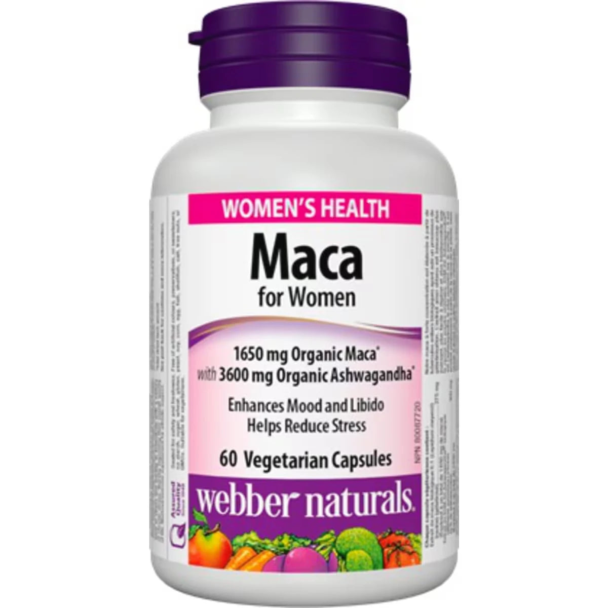 Webber Maca for Women 1650 mg Organic Maca with 3600 mg Organic Ashwagandha product detail