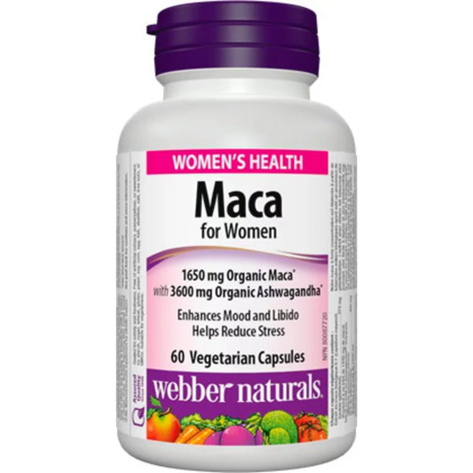 Webber Maca for Women 1650 mg Organic Maca with 3600 mg Organic Ashwagandha product detail