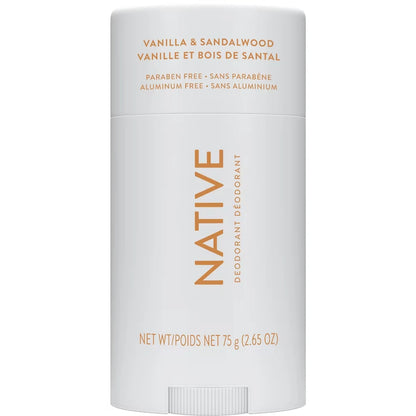 Native Vanilla & Sandalwood front package