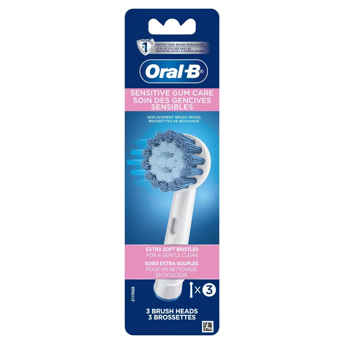 Oral B Sensitive Replacement Electric Toothbrush Head view 2