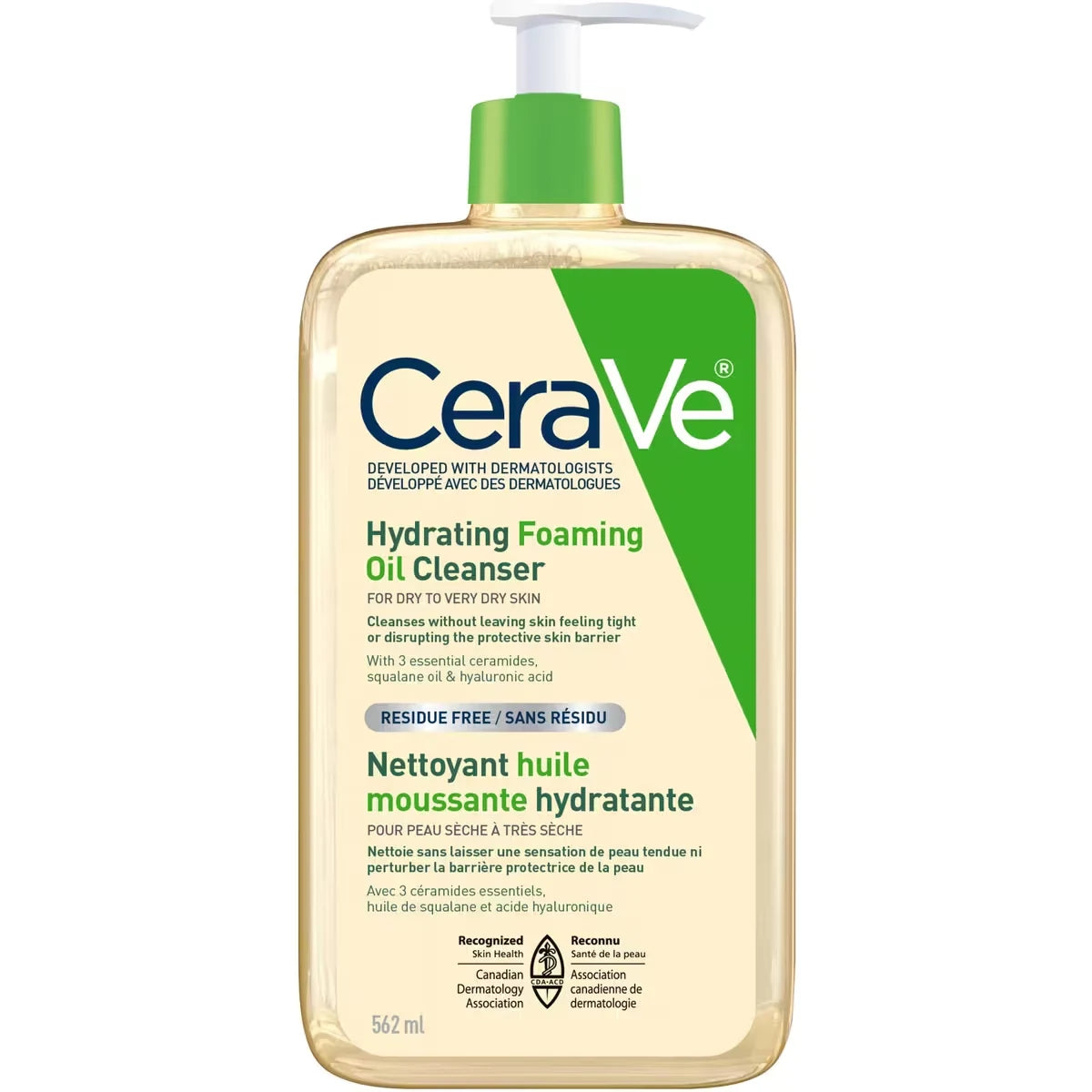 CeraVe Hydrating Foaming Oil Cleanser front package