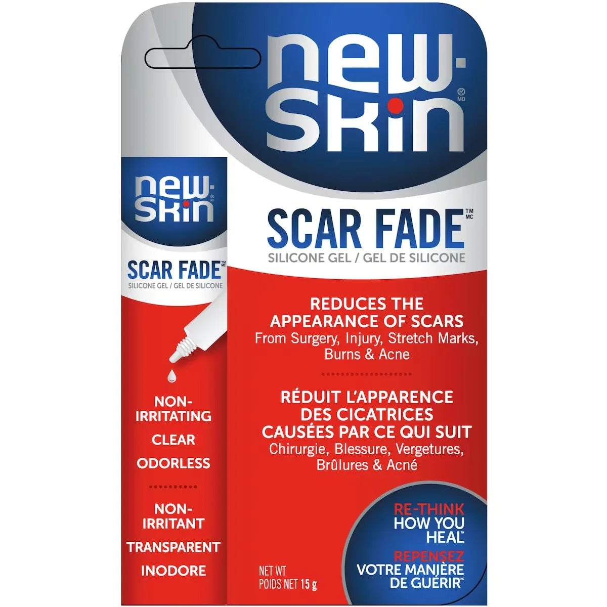 New Skin Scar Fade Gel front package
