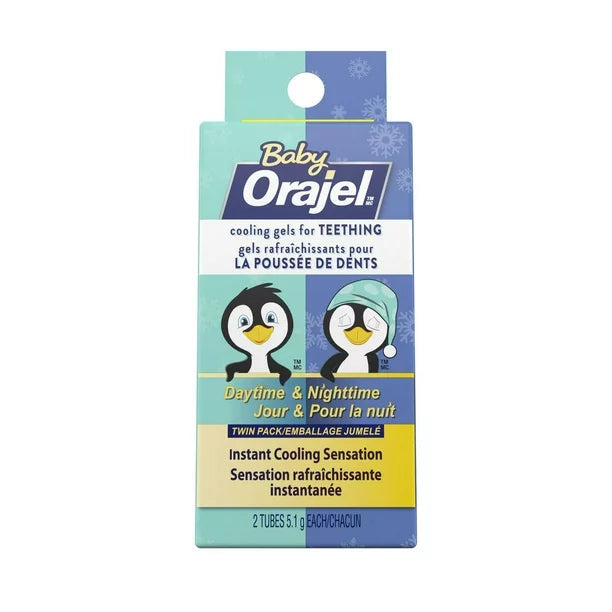 Orajel baby daytime & nighttime twin pack