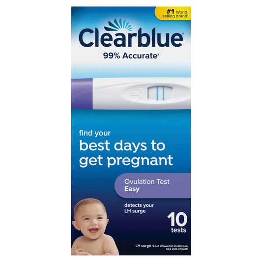 Clearblue Easy Ovulation Predictor Kit, 10 Ovulation Tests product image