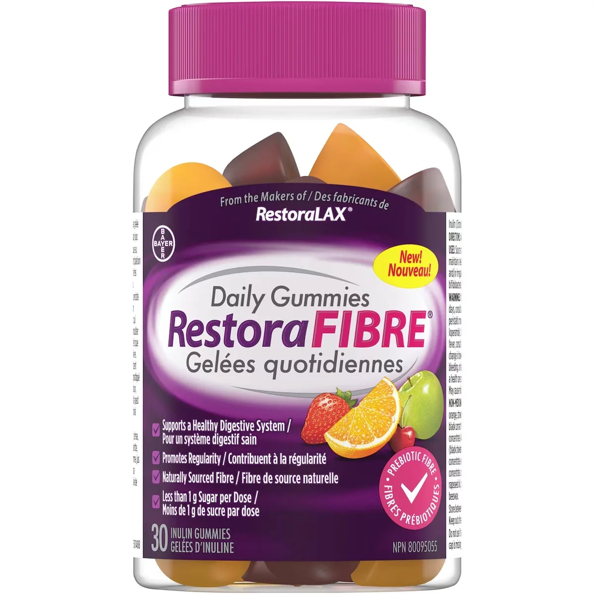 Restoralax RestoraFIBRE Daily Gummies front package