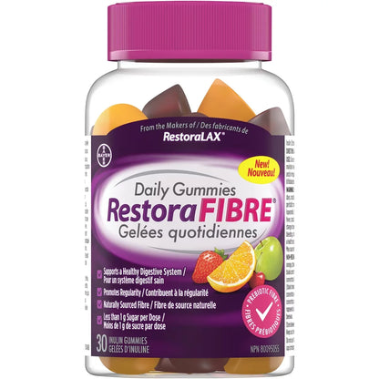 Restoralax RestoraFIBRE Daily Gummies front package