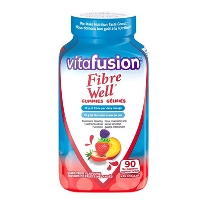 Vitafusion Fibre Well Fibre Gummy Supplements front package