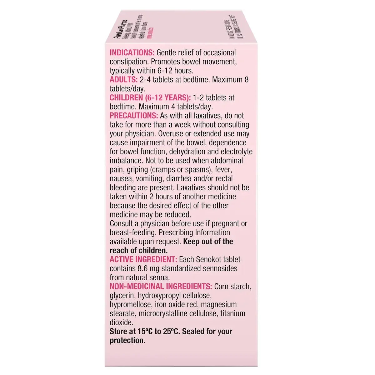 Senokot Natural Laxative for Women 25ct 25 count product detail