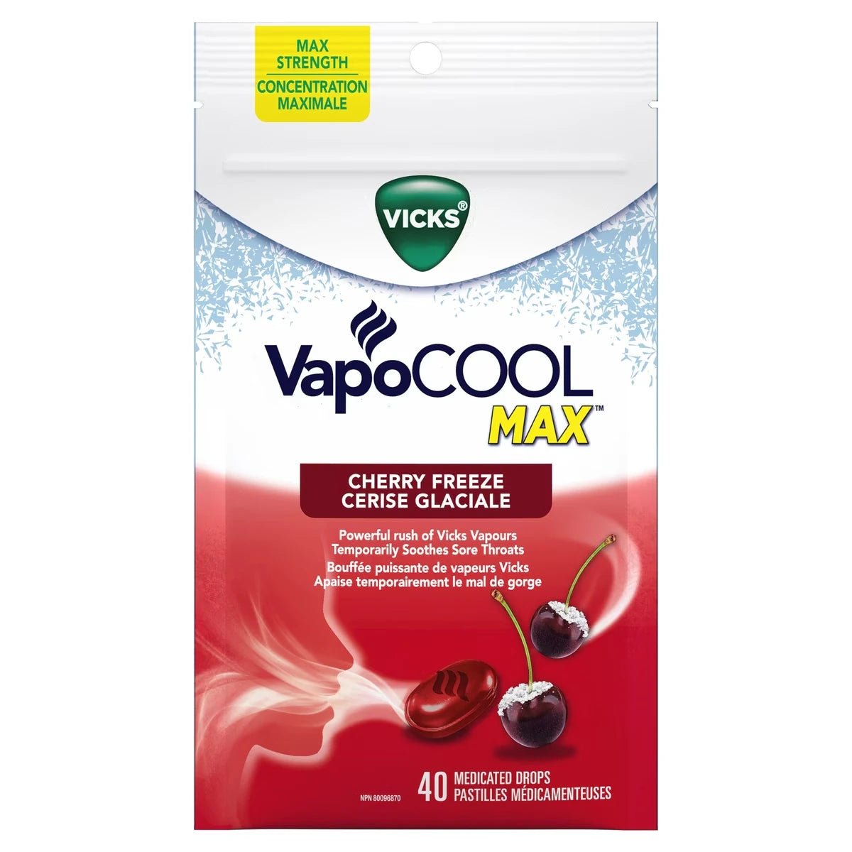 Vicks VapoCool Drops Cherry 40 Count product image