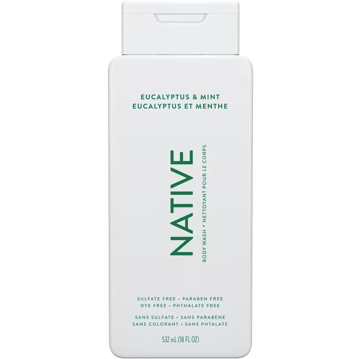 Native Body Wash Eucalyptus & Mint front package
