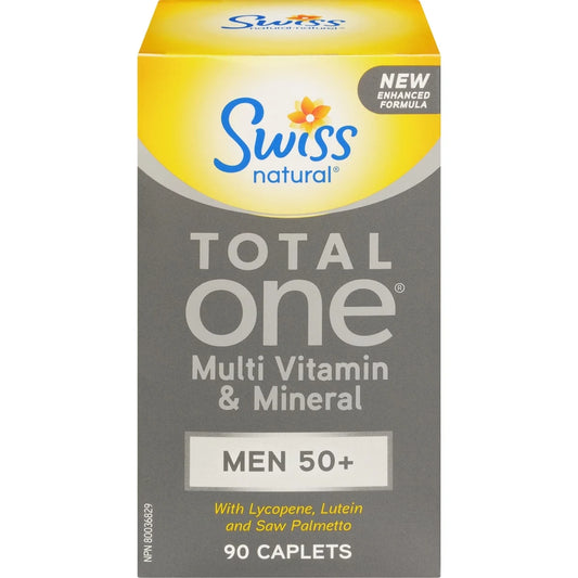 Swiss Total One Men 50+ Multi Vitamin & Mineral front package