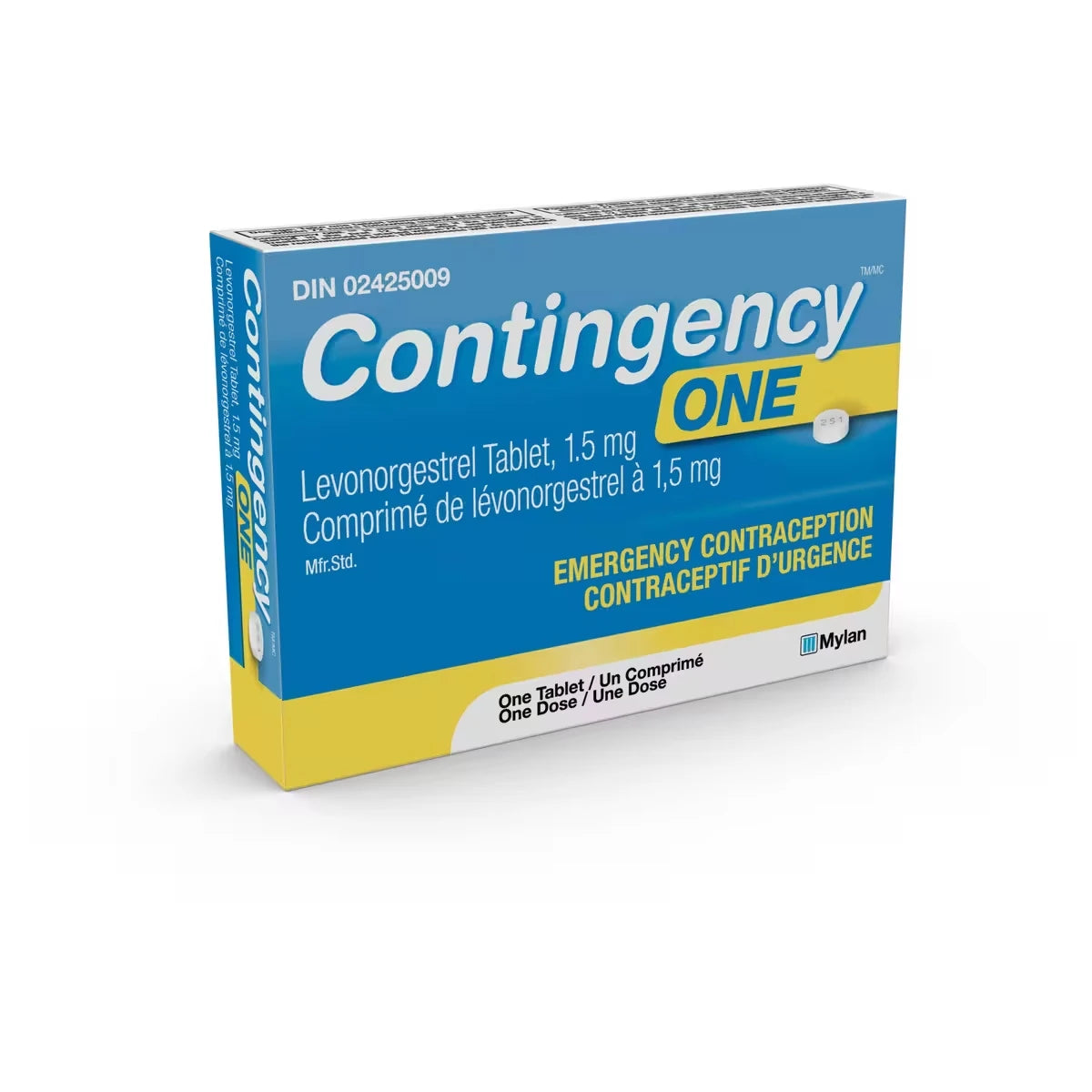 Contingency One Levonorgestrel tablet 1.5 mg product detail