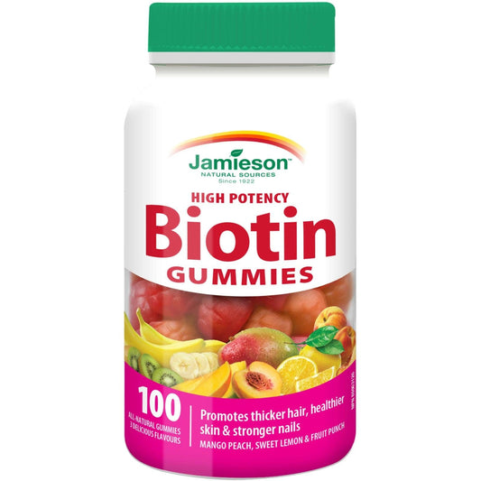 Jamieson High Potency Biotin Gummies 100 pack