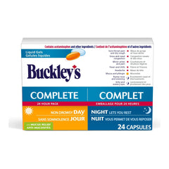 Buckley's Complete avec soulagement du mucus jour et nuit 24 gélules