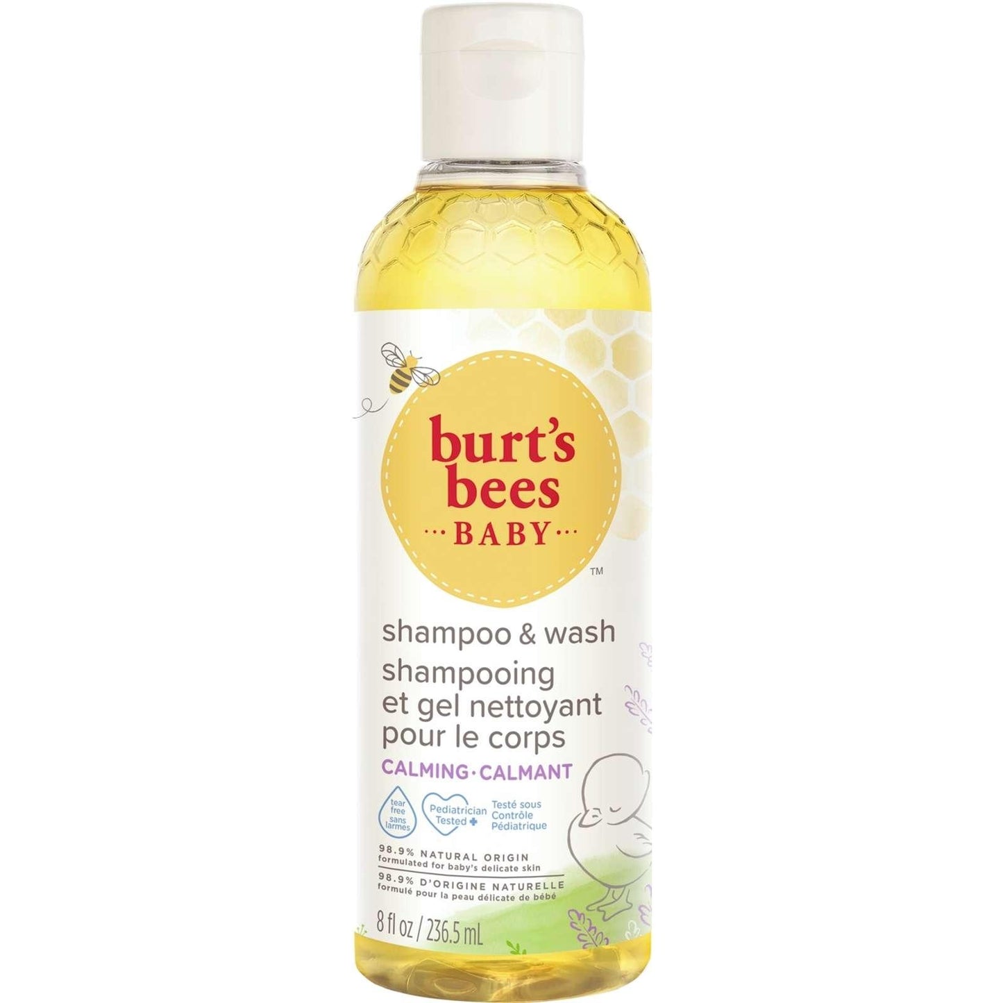 Burt's Bees Shampoing et nettoyant pour bébé au parfum de lavande - apaisant 236 ml