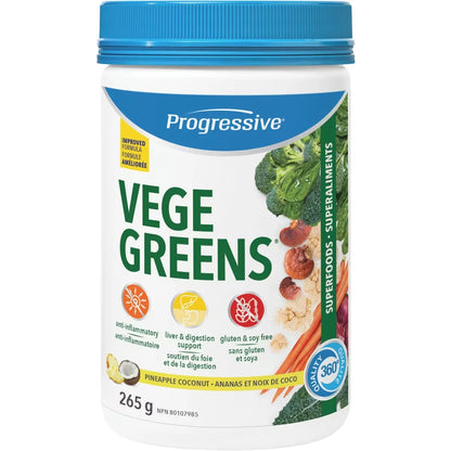 Progressive VegeGreens Pineapple Coconut front package