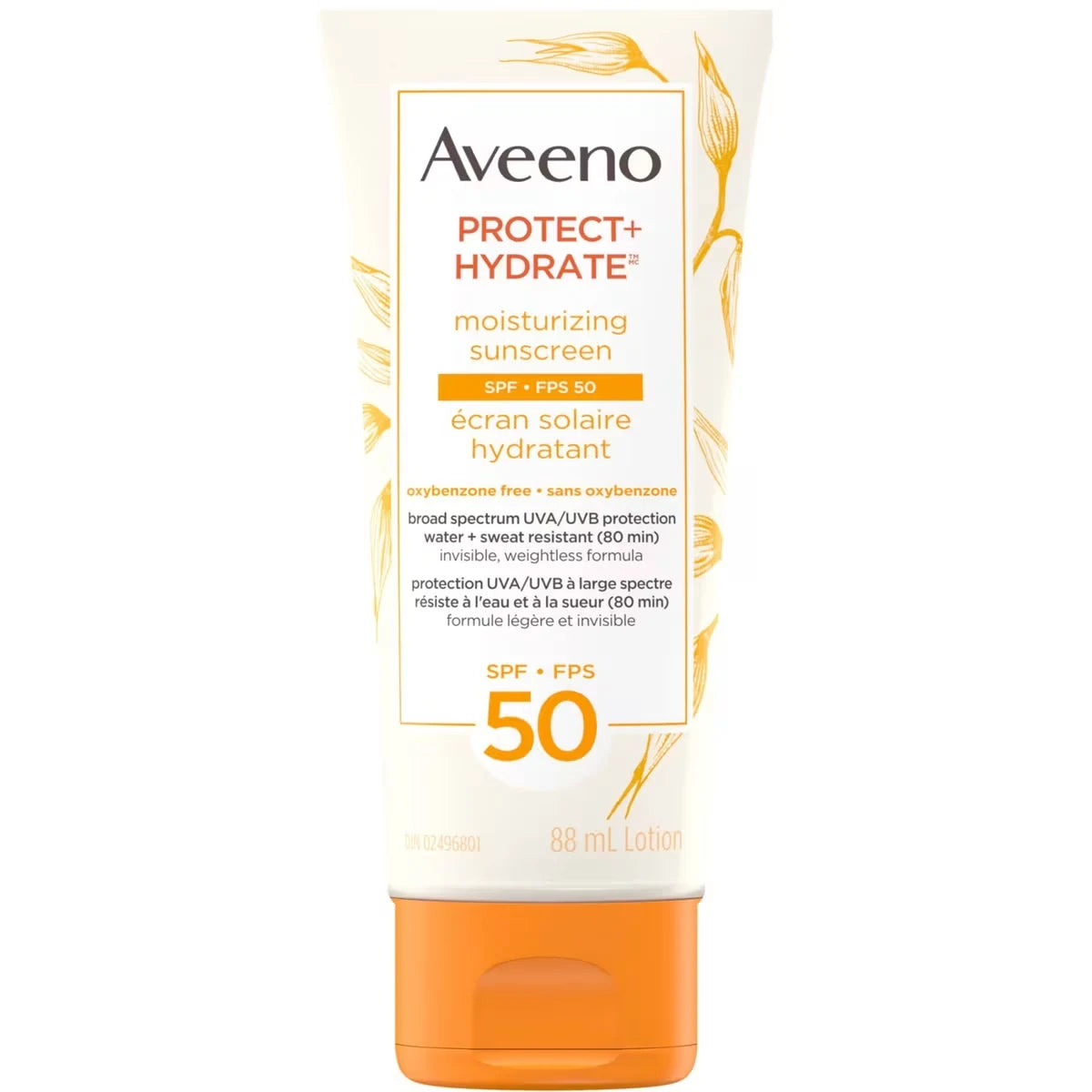Aveeno Protect & Hydrate Face Sunscreen Lotion SPF 50 front package