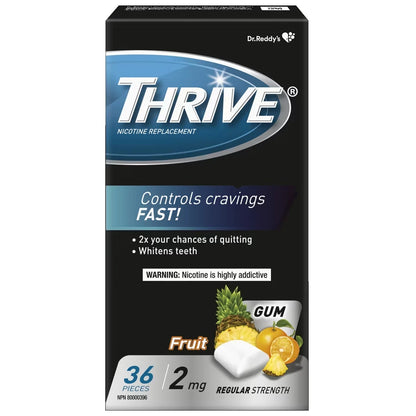 Thrive Gum 2mg, Fruit front package