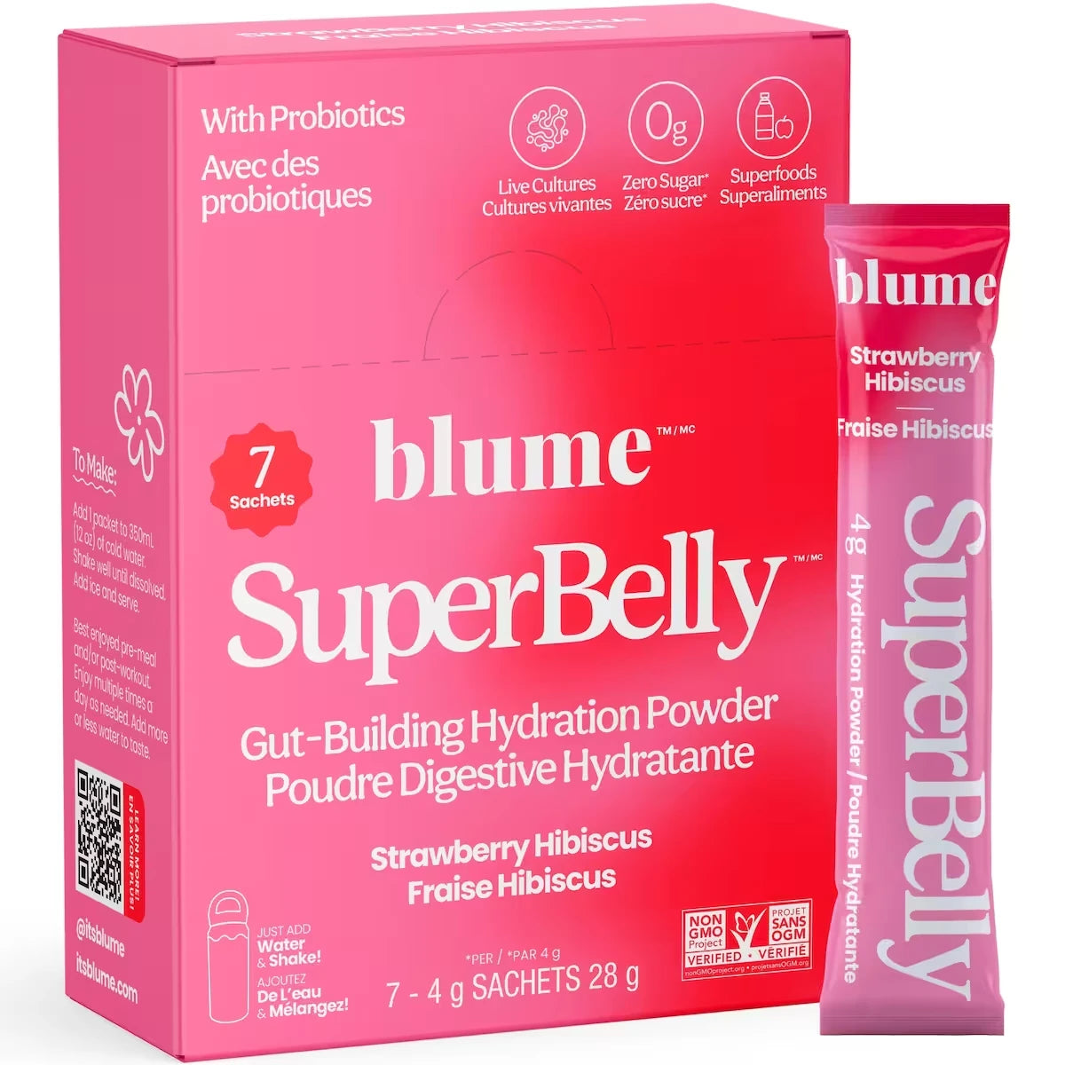Blume SuperBelly Hydration Powder - Strawberry Hibiscus product image