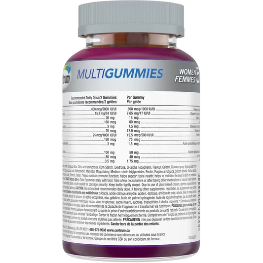 Centrum MultiGummies Women 50+ Multivitamin and Multimineral Supplement, 120 Count product detail