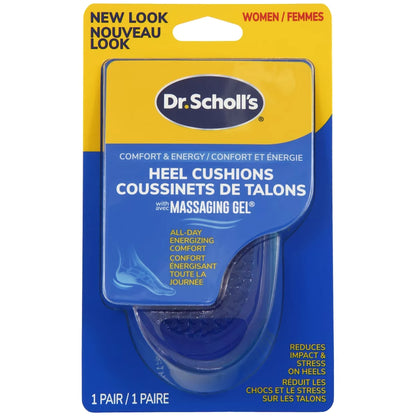 Dr. Scholl's Heel Cushions with Massaging Gel, Women, Size 6-10 front package