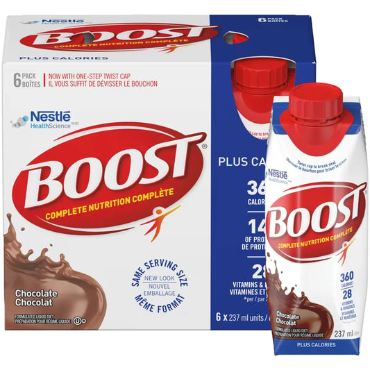 Boost PLUS Calories Chocolate Formulated Liquid Diet Drink, 6 x 237ml product detail