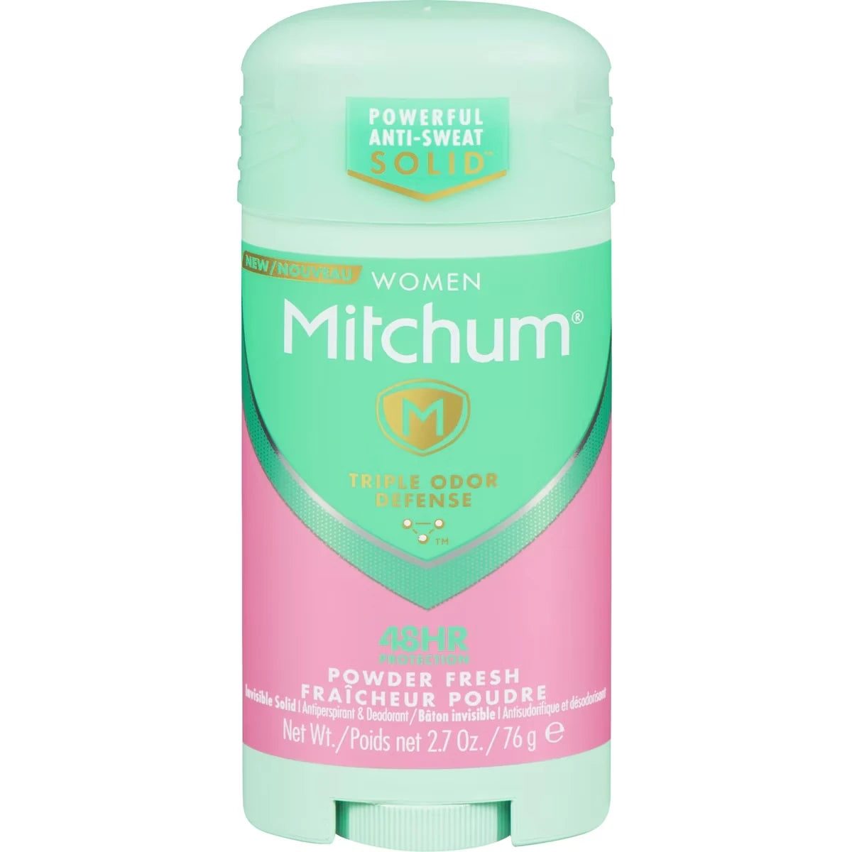 Mitchum Women Advanced Control Antiperspirant & Deodorant Invisible Solid Powder Fresh front package