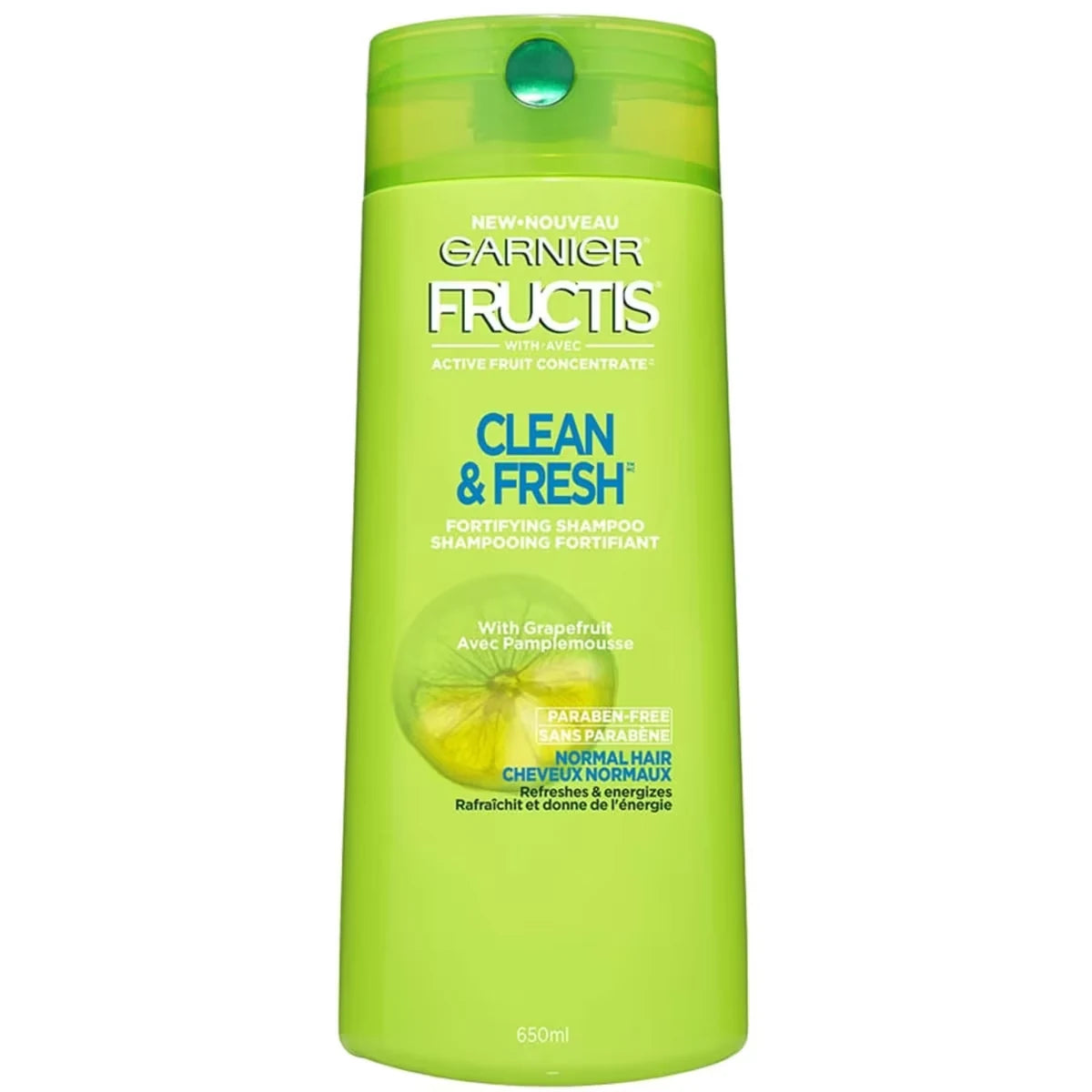 Garnier Fructis Clean & Fresh Shampoo front package