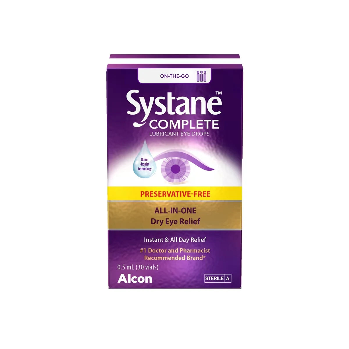 Systane COMPLETE Lubricant Eye Drops Preservative Free front package