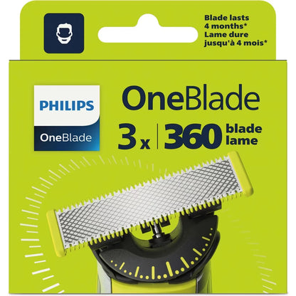 Philips OneBlade 360 flex blade, 3 pack, QP430/50 front package